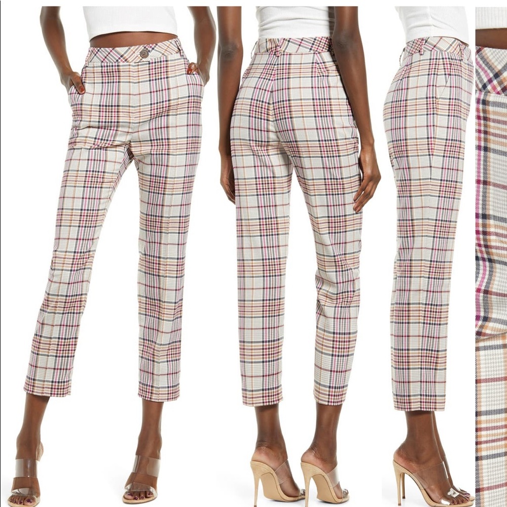 Leith High Waist Straight Leg Pants